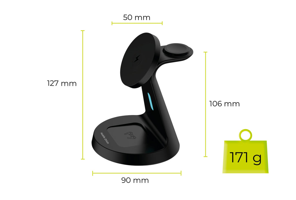 Bezdrátový magnetický stojan 3v1 PW9 TÜV