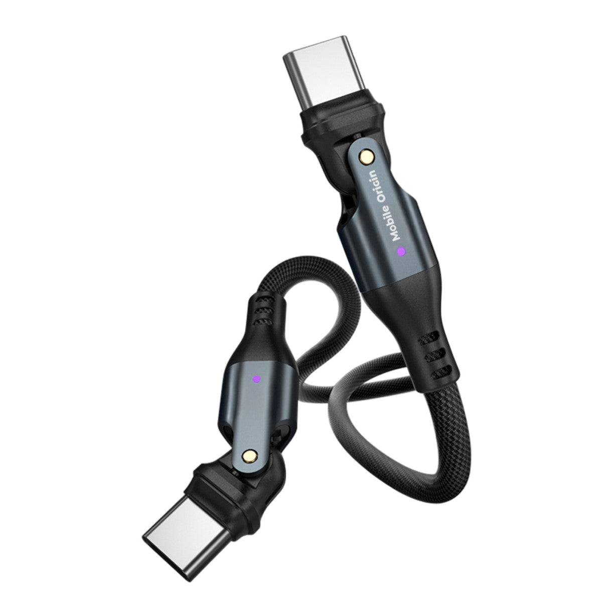Rotating Cable USB-C to USB-C CB3, 240W, 480 Mb/s, 1m, Black