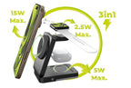 Foldable Charger with Light 3-in-1 PW28, Black