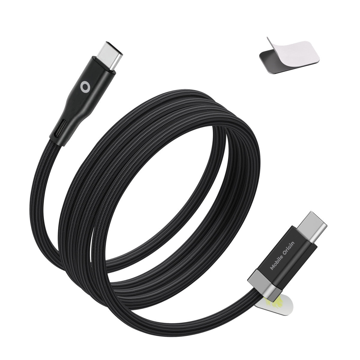 Magnetický kabel StayCable USB-C na USB-C CB6, 60W, 480 Mb/s, 1,5 m, Černá