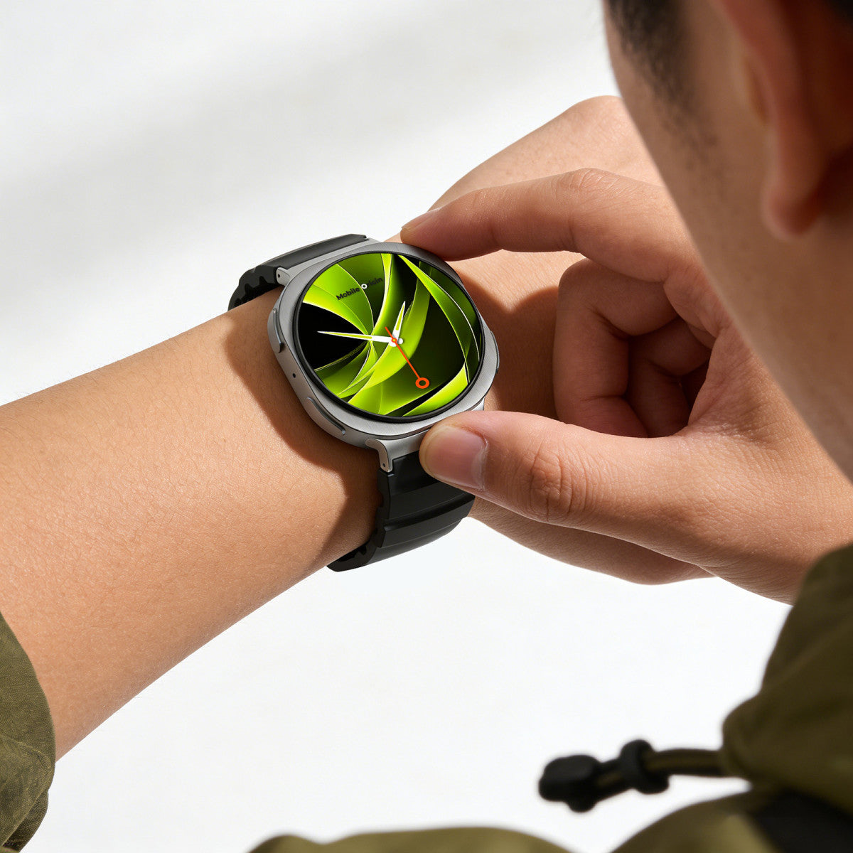 Řemínek Easy Strap FKM pro Samsung Galaxy Watch 8, Černá