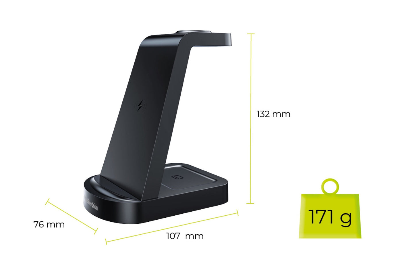 Bezdrátová nabíječka 3v1 pro Samsung PW13, 18W, Černá