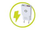 GaN 30W Slim Charger TÜV MO16 - USB-A + USB-C