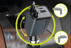 Autonabíječka 4v1, 50W CA28 - USB-C + USB-A, USB-C a Lightning Kabel
