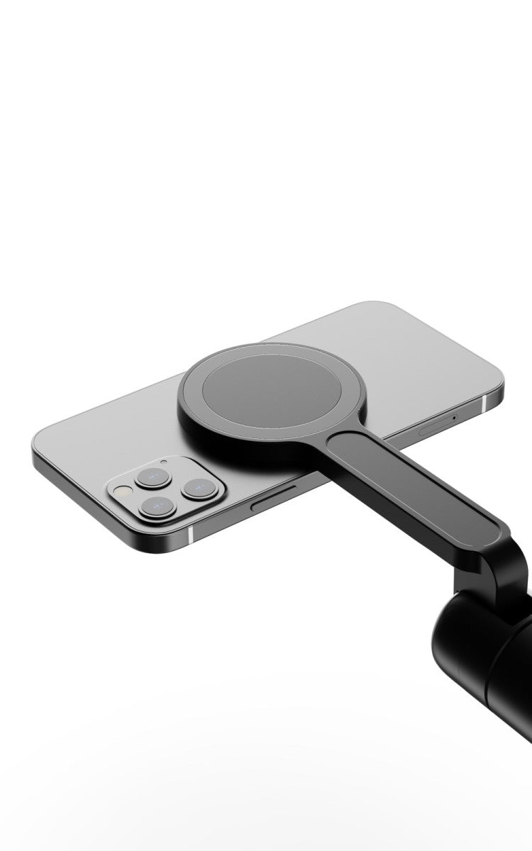 Magnetická selfie tyč s tripodem MagSafe S2, Bluetooth, Černá