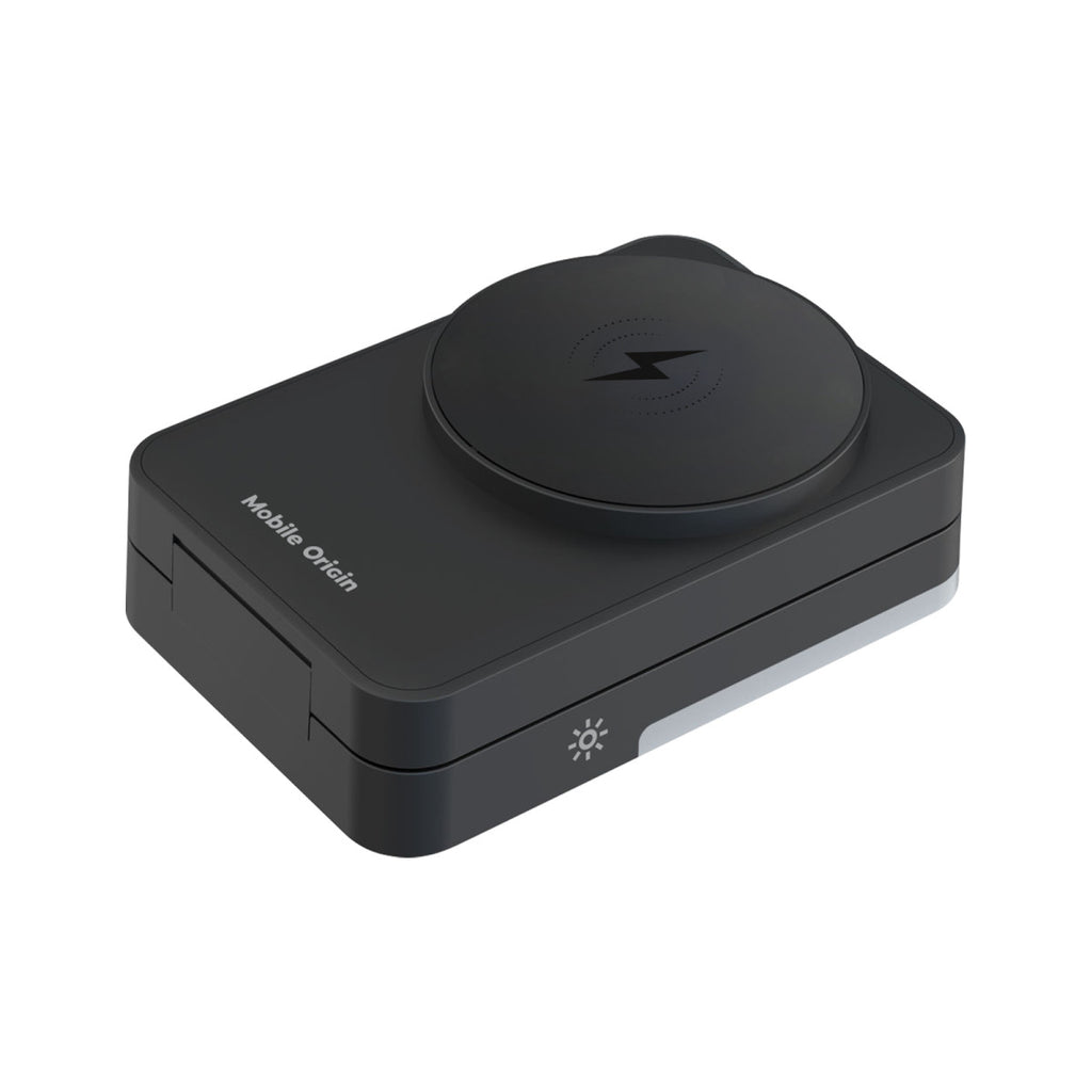 Foldable Charger with Light 3-in-1 PW28, Black
