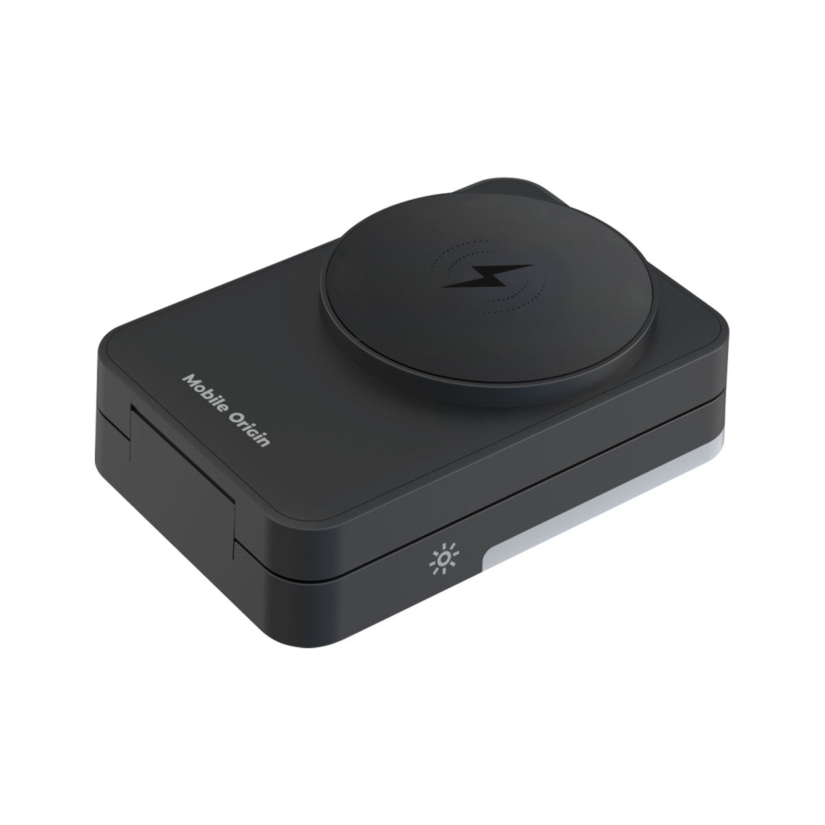 Bezdrátová skládací nabíječka 3v1 MagSafe se světlem PW28, 22,5W, Černá
