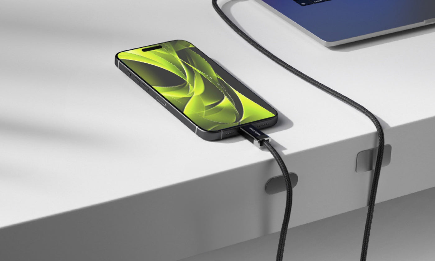 Magnetický kábel StayCable USB-C na USB-A CB6, 27W, 480 Mb/s, 1,5 m, Čierna