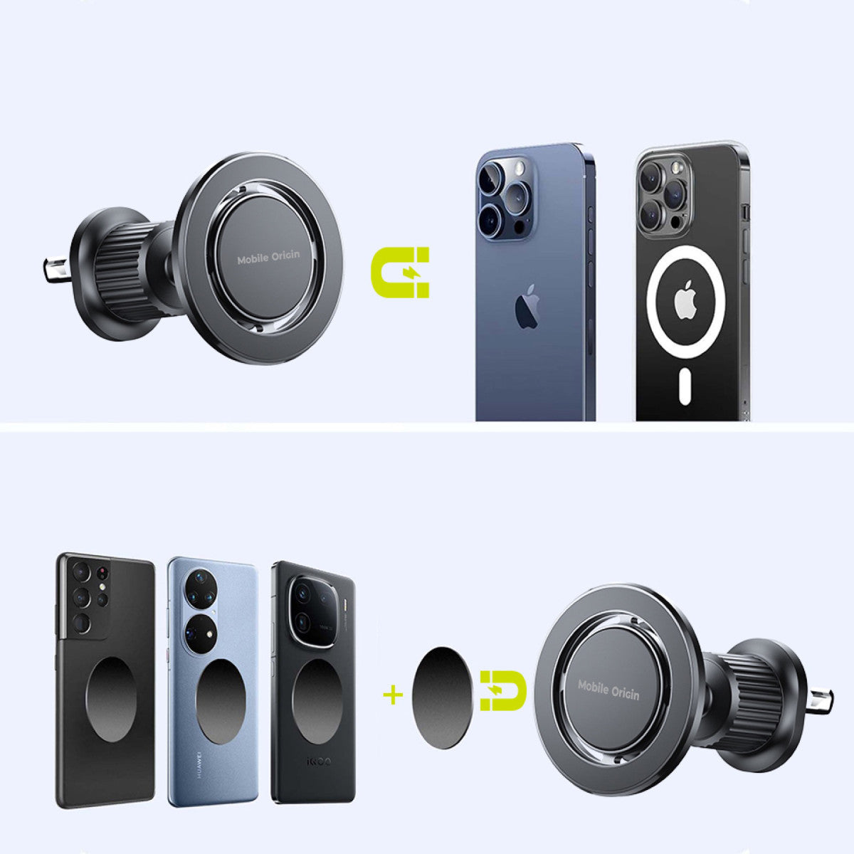Magnetic Vent Mount CA9, Black