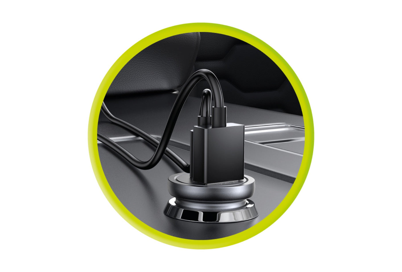 Car Charger USB-C + USB-A CA12, 30W, Black