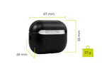 Kožené pouzdro pro AirPods Pro 2 – černé