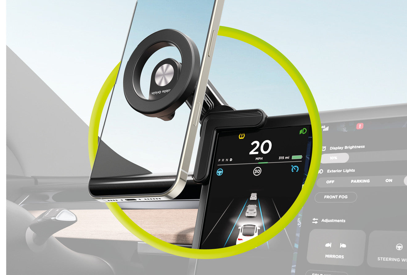 Corner Magnetic Car Mount MO20, Black