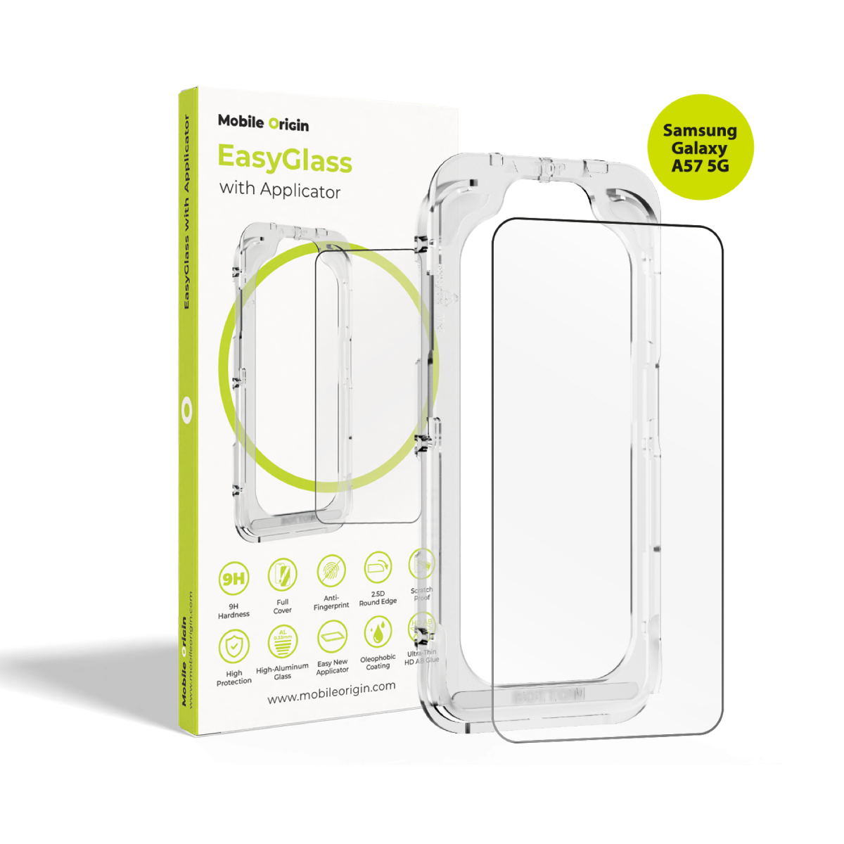 EasyGlass Screen Protector with Applicator, 1 pc, for Samsung Galaxy A57 5G