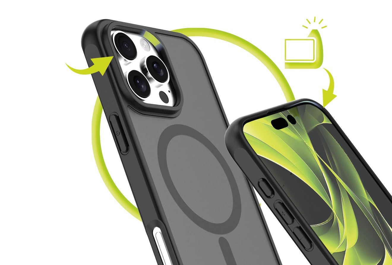 Easy Hybrid MagSafe Case for iPhone 17 Pro, Matte Black