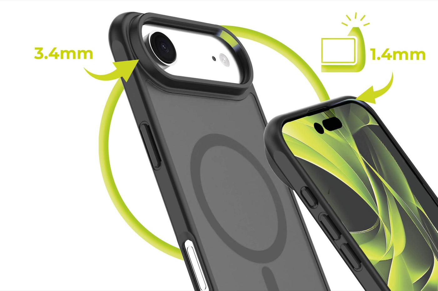 Pouzdro Easy Hybrid MagSafe pro iPhone Air, Matná černá