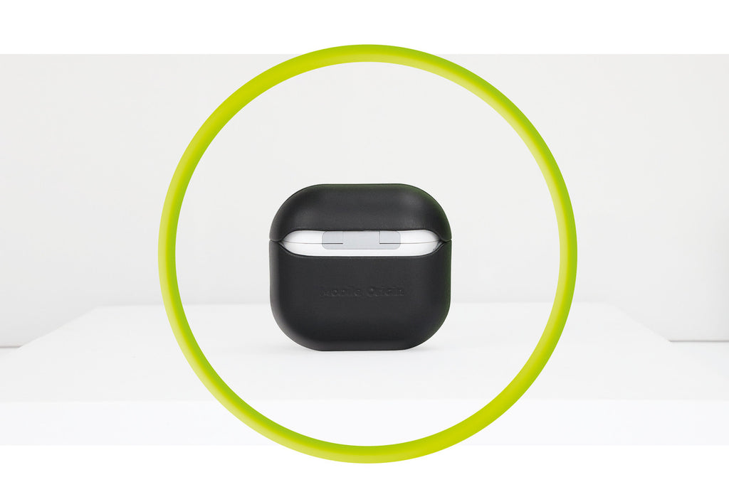 Kožené pouzdro pro AirPods 4, Černá