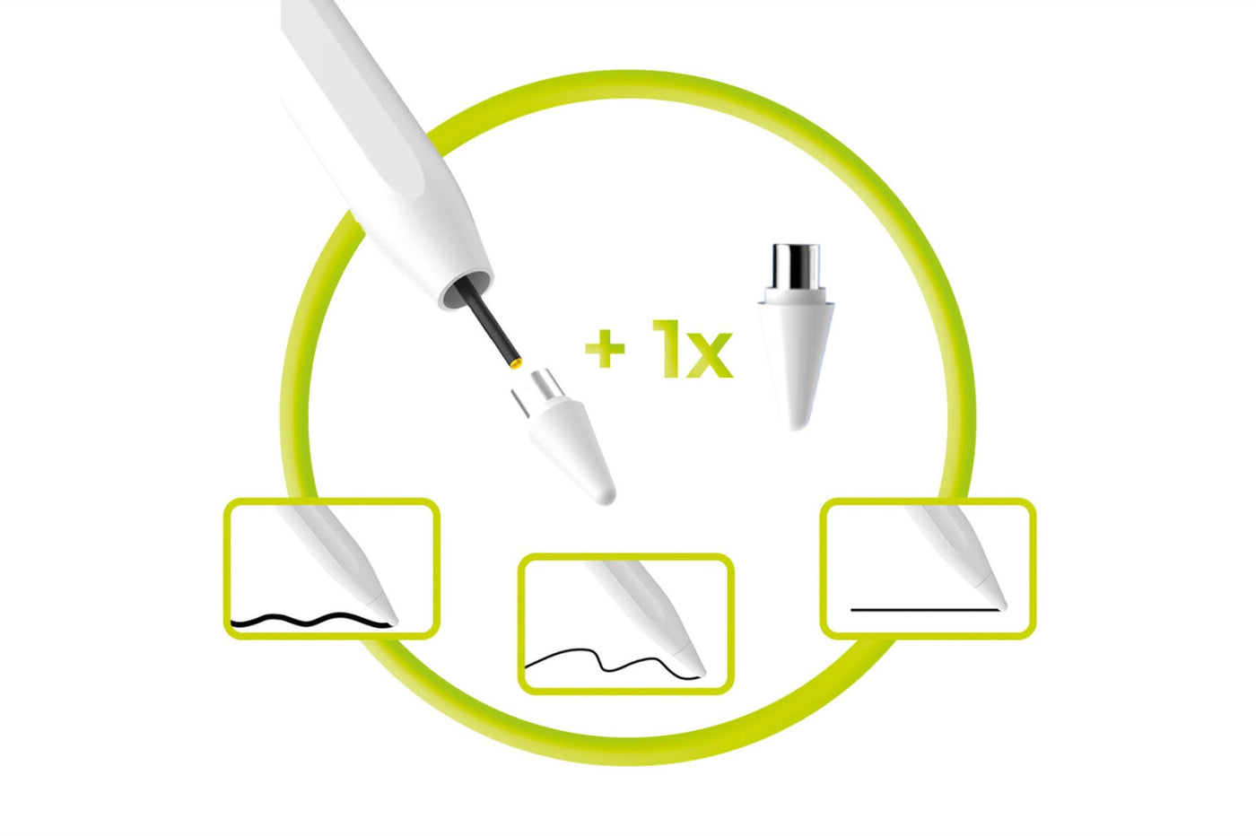 Aktivní stylus pero PE1, USB-C, Bílá