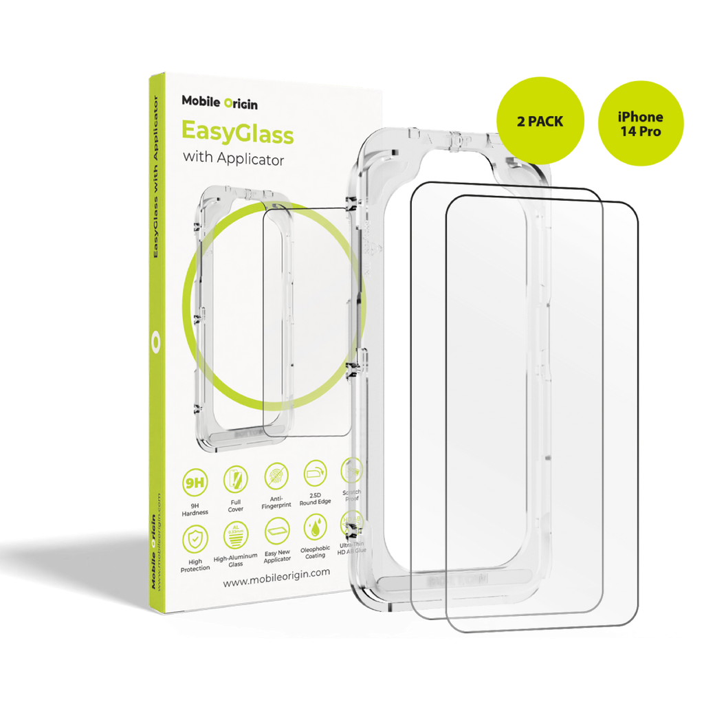 Ochranné sklo EasyGlass s aplikátorem, 2 ks, pro iPhone 14 Pro