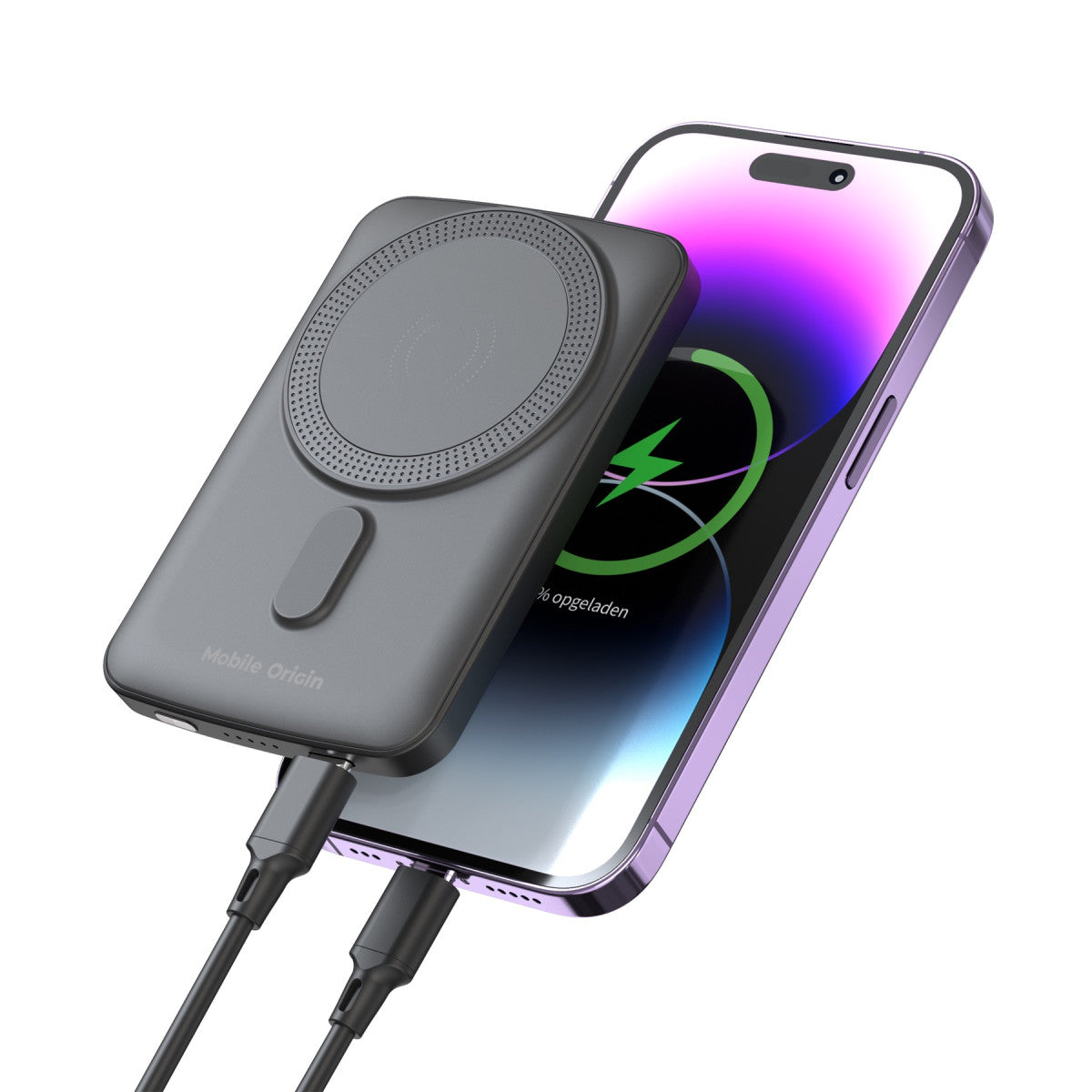 Bezdrátová magnetická powerbanka MagSafe PB10, 5000mAh, 20W, Černá