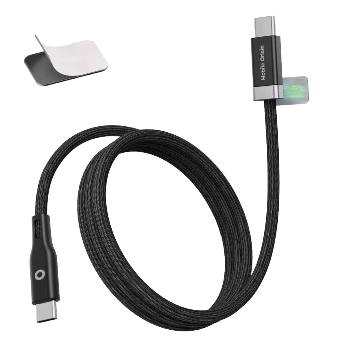 Magnetický kabel StayCable USB-C na USB-C CB6, 60W, 480 Mb/s, 1,5 m, Černá