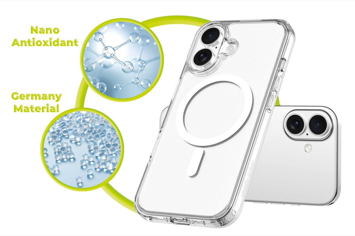 Easy Hybrid MagSafe Case for iPhone 17, Clear