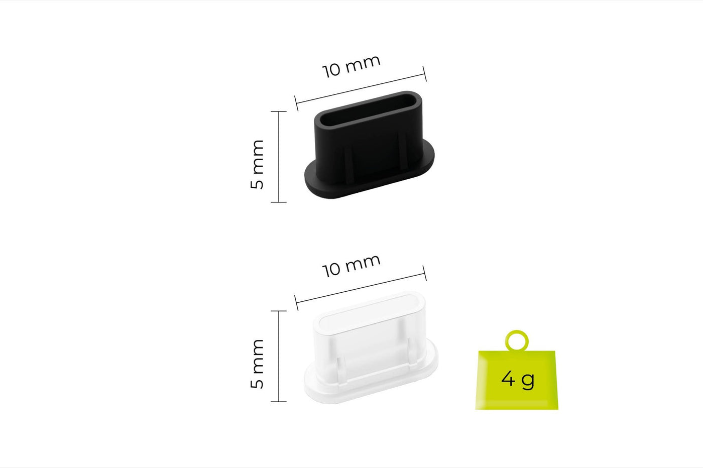 Krytka USB-C konektoru a čisticí štěteček pro iPhone/Android CL1