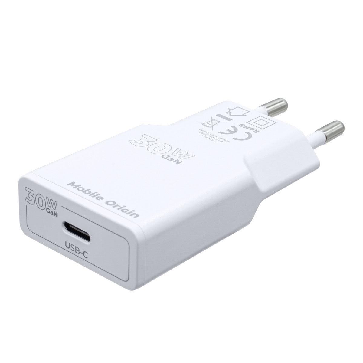 Wall Charger GaN Slim USB-C MO17, 30W, White