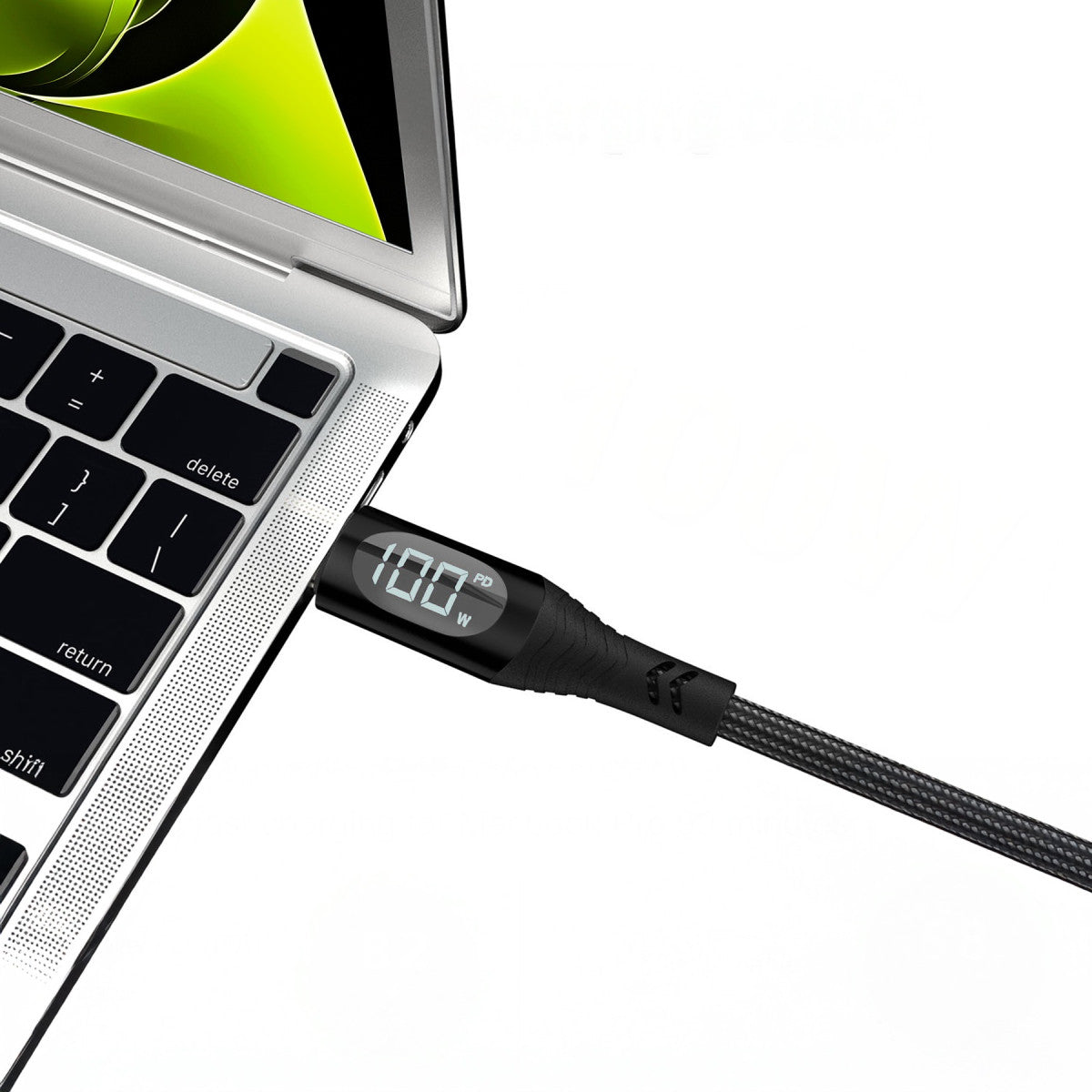 Display Cable USB-C to USB-C CB2, 100W, 480 Mb/s, 1.5m, Black