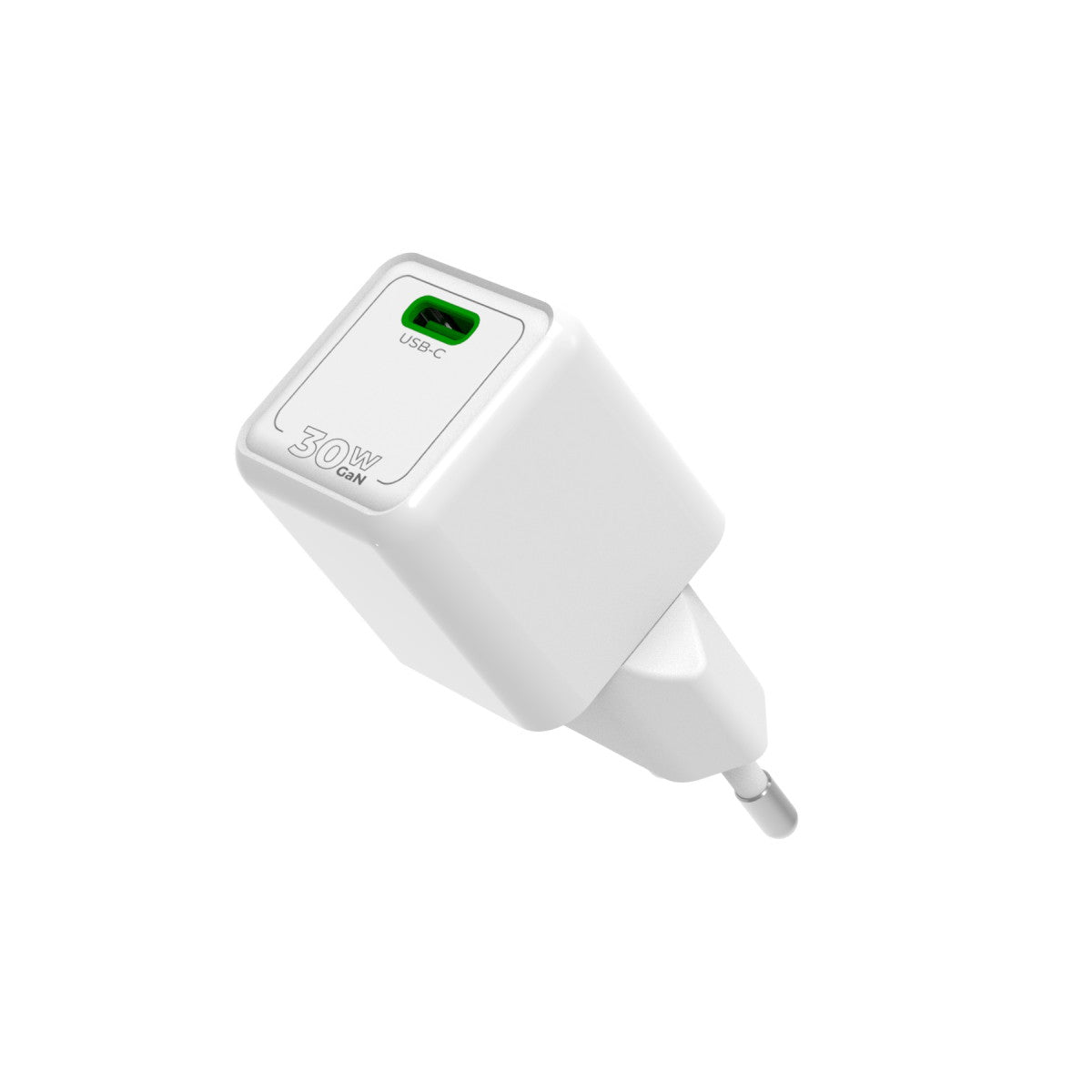 Mini GaN Wall Charger USB-C PW23, 30W, White