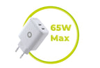 GaN 65W Charger TÜV MO19 - Dual USB-C