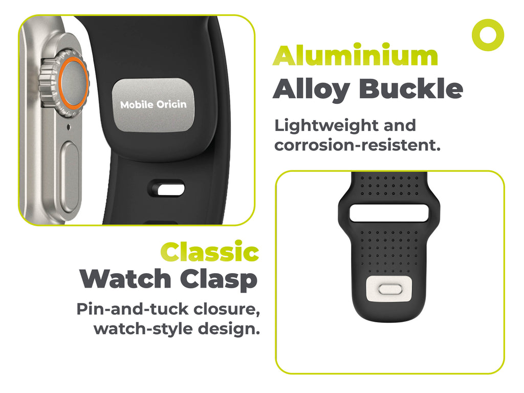 FKM remienok IV pre Apple Watch 42/44/45/46/49mm, Čierna