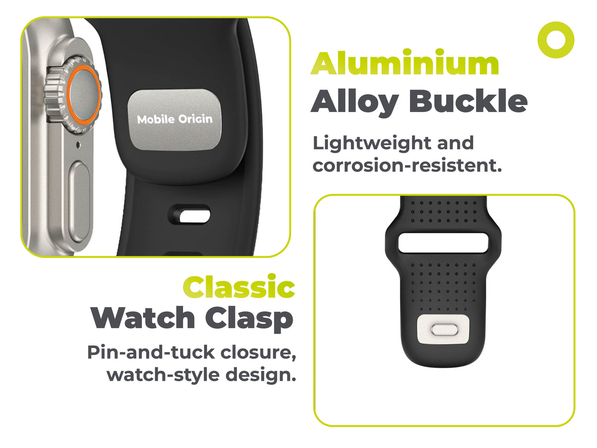 FKM remienok IV pre Apple Watch 42/44/45/46/49mm, Čierna