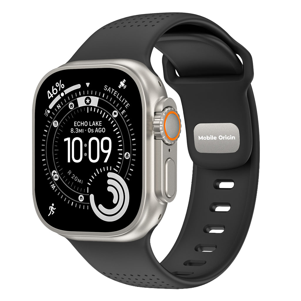 FKM remienok IV pre Apple Watch 42/44/45/46/49mm, Čierna