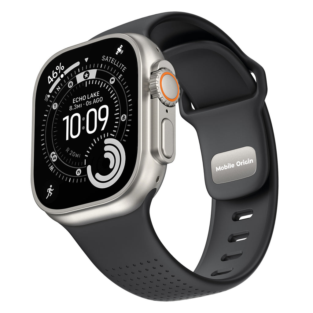 FKM remienok IV pre Apple Watch 42/44/45/46/49mm, Čierna