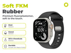 FKM remienok IV pre Apple Watch 42/44/45/46/49mm, Čierna