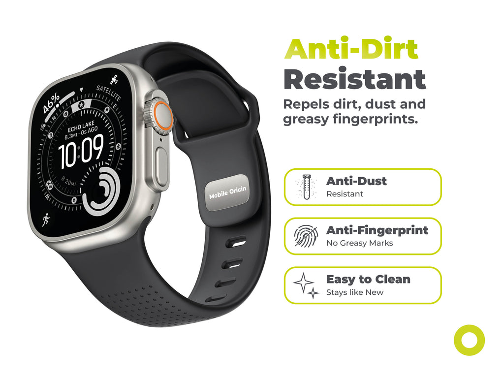 FKM remienok IV pre Apple Watch 42/44/45/46/49mm, Čierna