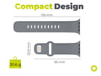 FKM řemínek IV pro Apple Watch 42/44/45/46/49mm, Šedá