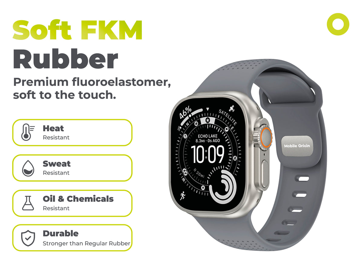 FKM řemínek IV pro Apple Watch 42/44/45/46/49mm, Šedá