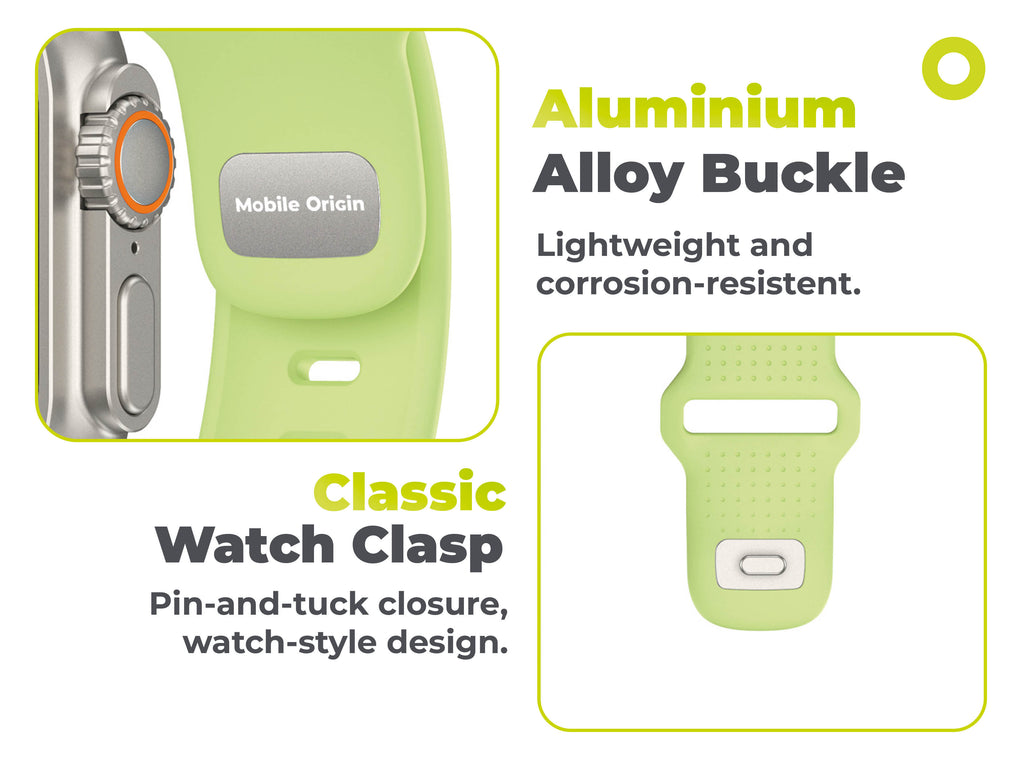 FKM řemínek IV pro Apple Watch 42/44/45/46/49mm, Svítící zelená