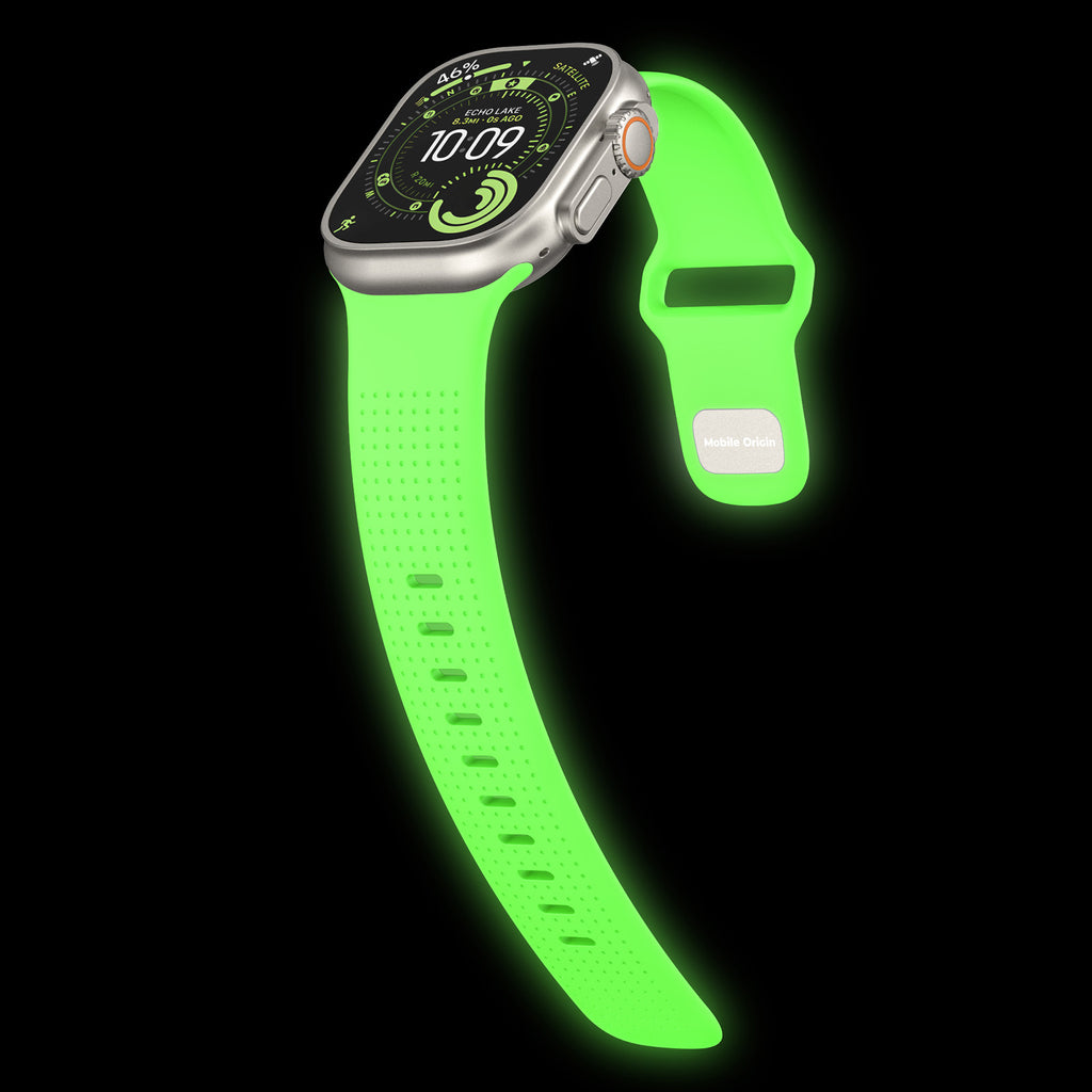 FKM řemínek IV pro Apple Watch 42/44/45/46/49mm, Svítící zelená