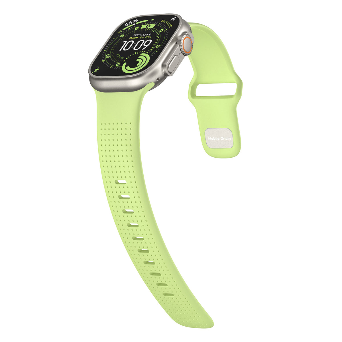 FKM řemínek IV pro Apple Watch 42/44/45/46/49mm, Svítící zelená