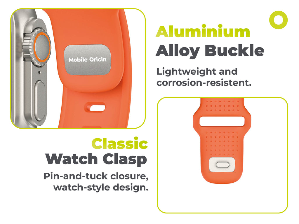 FKM remienok IV pre Apple Watch 42/44/45/46/49mm, Oranžová