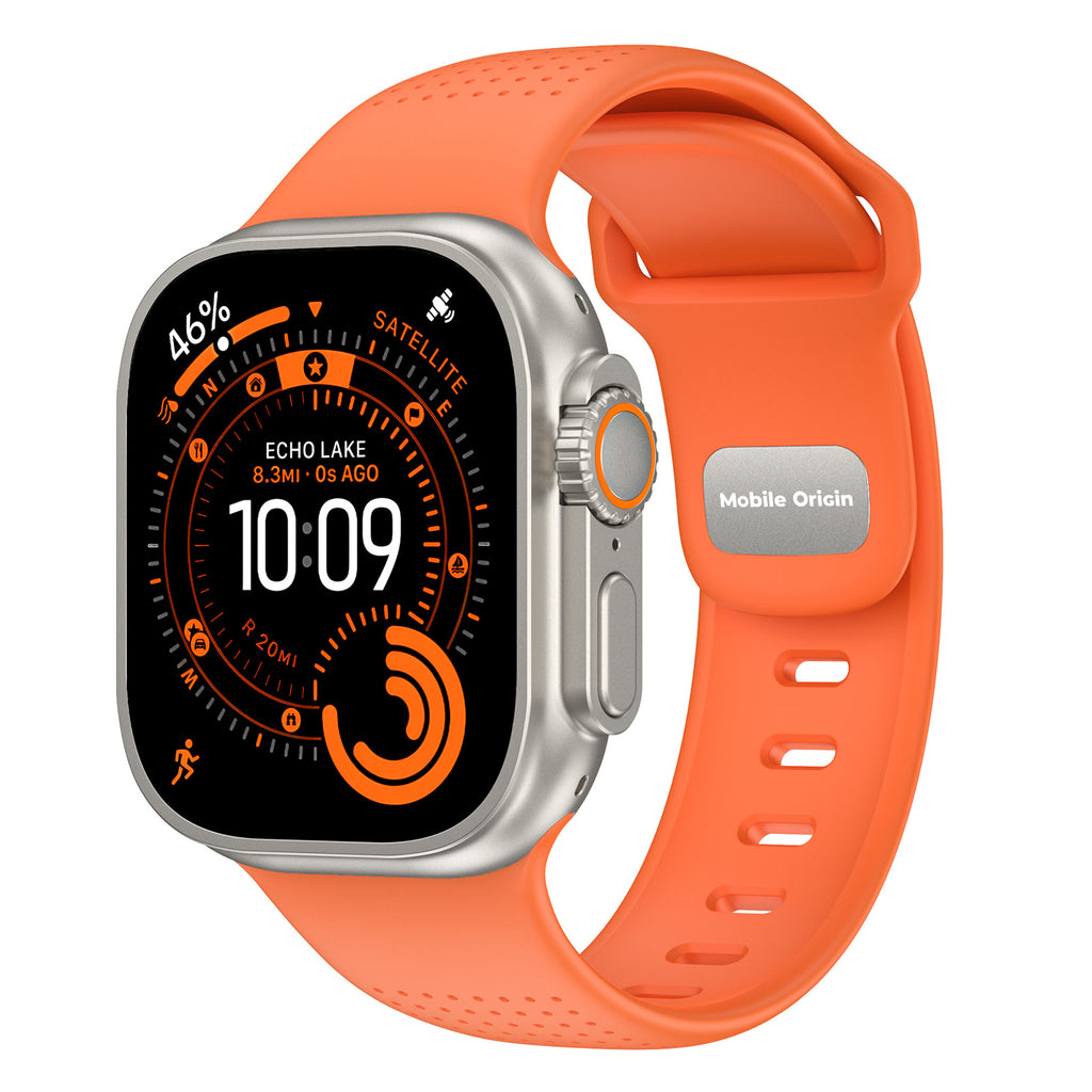 FKM remienok IV pre Apple Watch 42/44/45/46/49mm, Oranžová