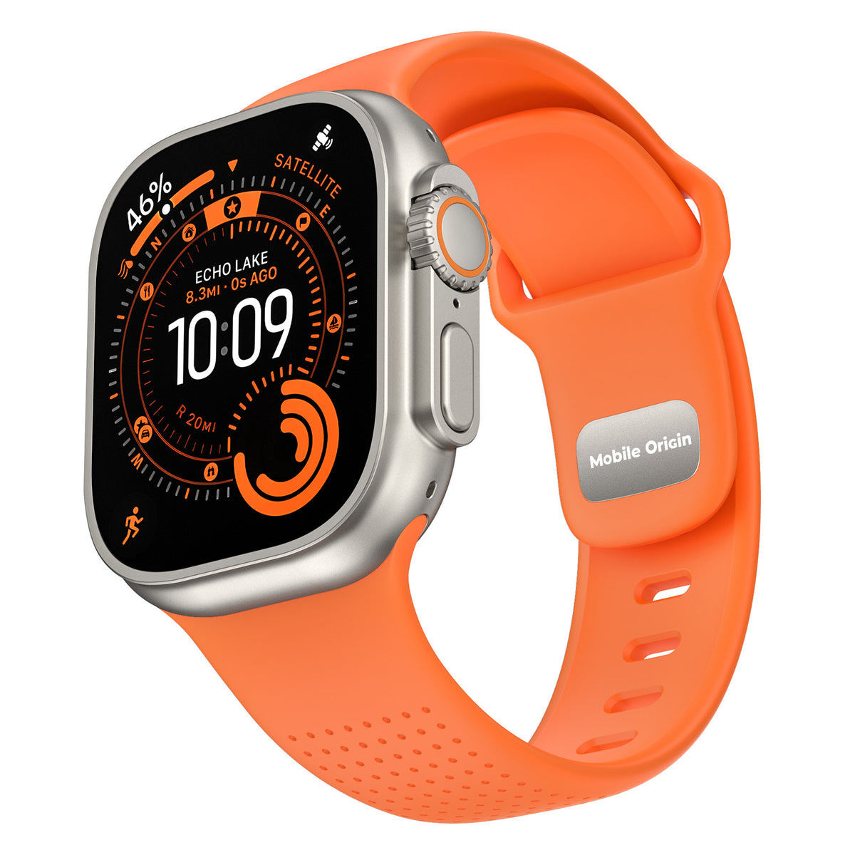 FKM remienok IV pre Apple Watch 42/44/45/46/49mm, Oranžová