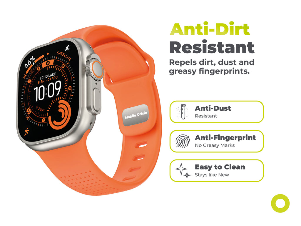 FKM remienok IV pre Apple Watch 42/44/45/46/49mm, Oranžová