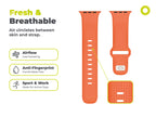 FKM remienok IV pre Apple Watch 42/44/45/46/49mm, Oranžová