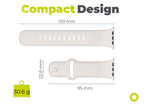 FKM remienok IV pre Apple Watch 42/44/45/46/49mm, Hviezdne biela