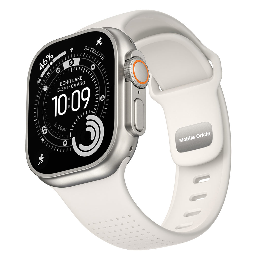 FKM remienok IV pre Apple Watch 42/44/45/46/49mm, Hviezdne biela