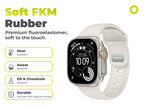 FKM remienok IV pre Apple Watch 42/44/45/46/49mm, Hviezdne biela