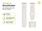 FKM remienok IV pre Apple Watch 42/44/45/46/49mm, Hviezdne biela